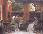 Alma-Tadema, Sir Lawrence, Vdenantius Fortunatus Reading his Poems to Radegonda VI AD 555 (mk23)